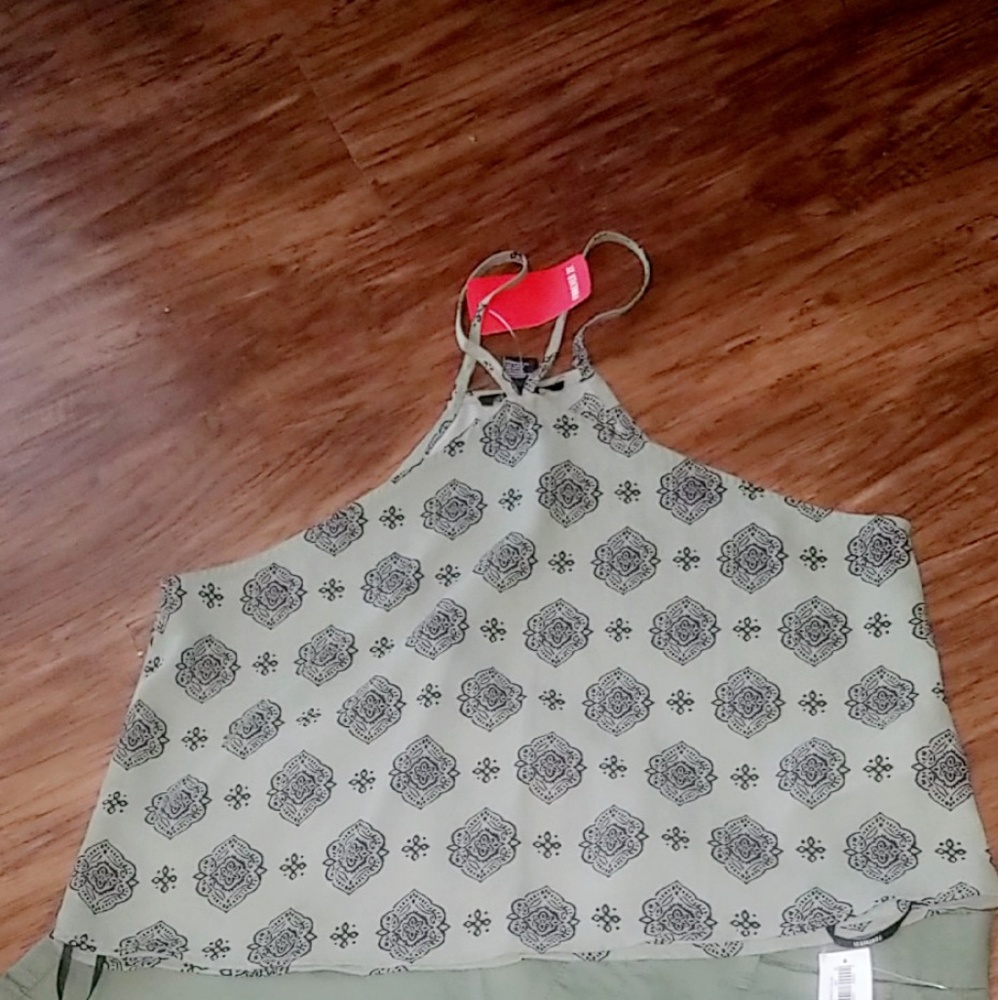 Green tank top